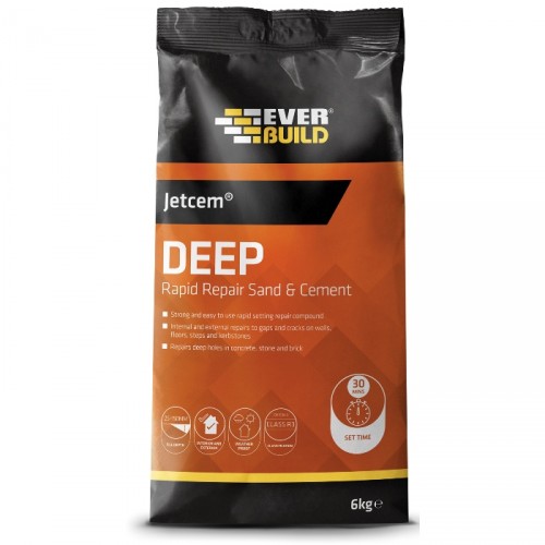 EVERBUILD JETCEM DEEP RAPID REPAIR SAND AND CEMENT