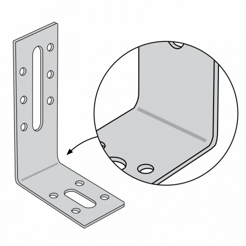 ADJUSTABLE ANGLE BRACKET 120X55X30MM
