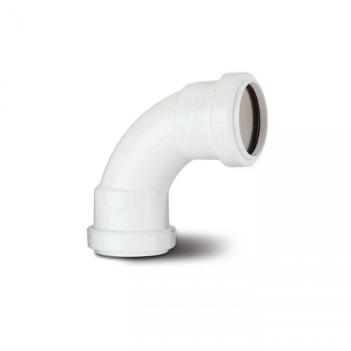 SWEPT BEND 40MM 91.25 DEG WHITE