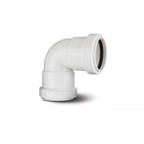 KNUCKLE BEND 40MM 90 DEG WHITE