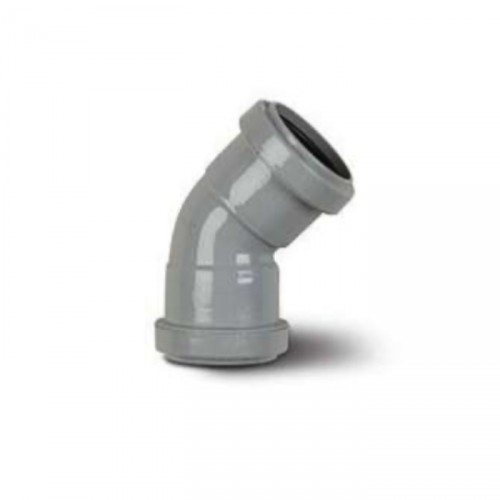 OBTUSE BEND 40MM 45 DEG GREY