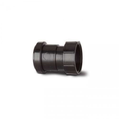 THREADED 40MM COUPLING (BSP FEMALE) BLACK