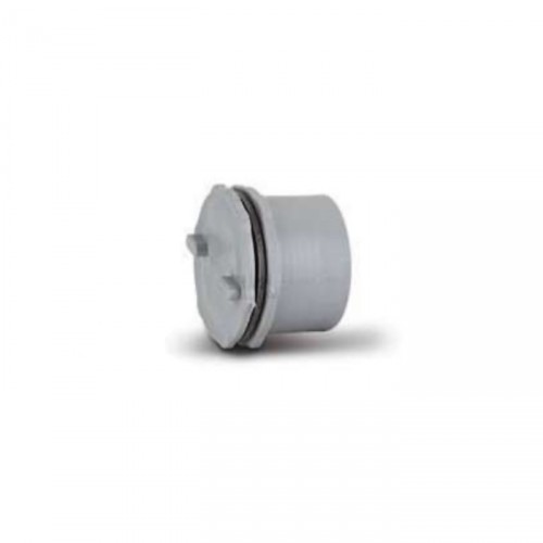 SCREWED ACCESS PLUG 40MM GREY