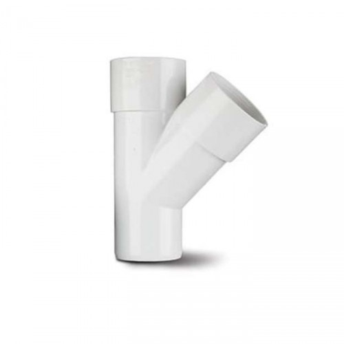 POLY JUNCTION 45 DEG WHITE WS53 S WELD 50MM