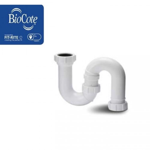 POLY TUBULAR SWIVEL S TRAP WHITE WT56 75MM SEAL 32MM