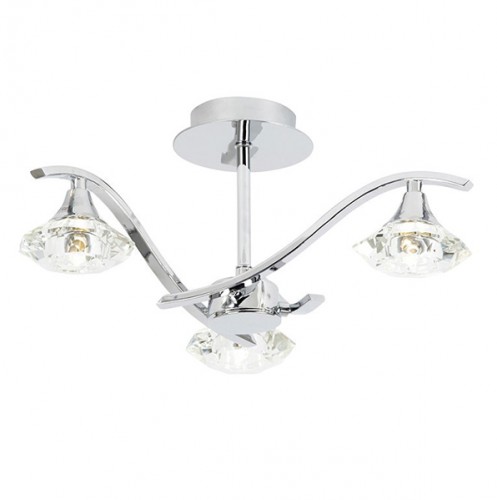 ENDON LANGELLA 3LT SEMI FLUSH LANGELLA-3CH  33W
