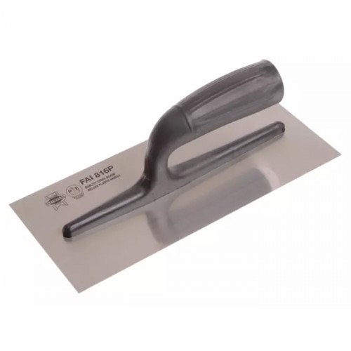 PLASTERING TROWEL WITH PLASTIC HANDLE