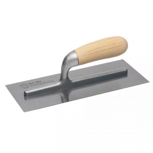 PLASTERING TROWEL WITH WOODEN HANDLE