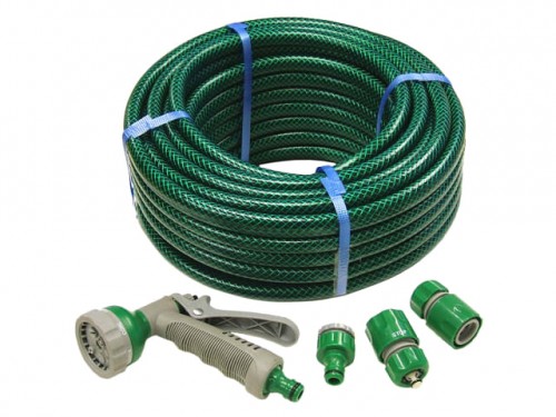 FAITHFULL 15M HOSEPIPE SET WITH FITTINGS
