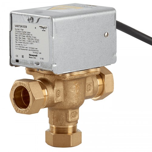 HONEYWELL 3 PORT MID-POSITION VALVE 22MM