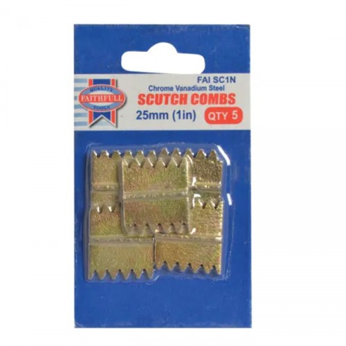 SCUTCH COMB 1" PACK OF 5