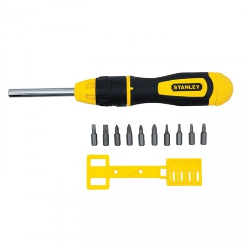 STANLEY MULTIBIT RATCHET DVR + BITS