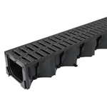 HEXDRAIN BLACK PLASTIC GRATE