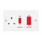 45A COOKER SWITCH WITH SOCKET