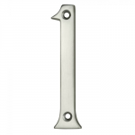 3" NUMERAL 1 SATIN CHROME