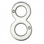 3" NUMERAL 8 SATIN CHROME
