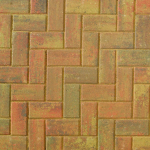 BLOCK PAVING OMEGA AUTUMN GOLD 200X100X50MM