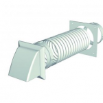 DOMUS PVC VENT KIT 1M WHITE TUMBLE DRYER/COOKER HOOD