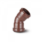 OBTUSE BEND 40MM 45 DEG BROWN