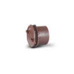 SCREWED ACCESS PLUG 40MM BROWN