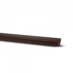 POLY HALF ROUND GUTTER BROWN RR100 112MM 2M