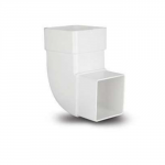 POLY OFFSET BEND 92.5 DEG WHITE RS232 65MM