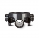 UNDERGROUND CHAMBER BASE 460MM 60MM OUTLET