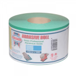 GREEN ALUMINIUM OXIDE SANDING PAPER ROLL 40G 115MMX50M