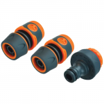FAITHFULL 3/4" PLASTIC HOSE FITTING KIT 3 PIECE