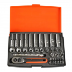 BAHCO 1/4" SQUARE DRIVE SOCKET SET 37 PIECE