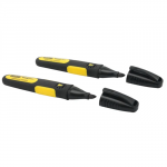 STANLEY BLACK CHISEL TIP MARKERS PACK OF 2